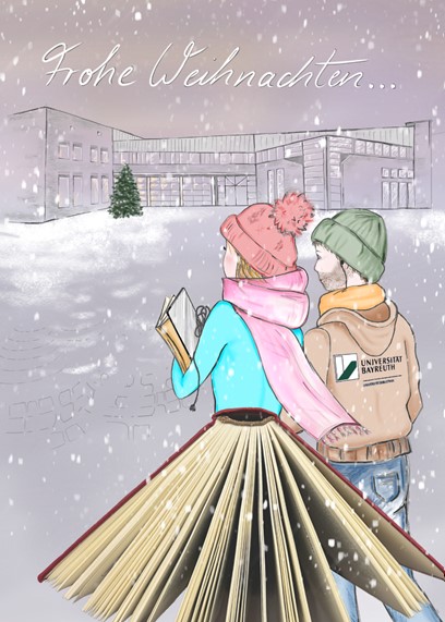 Weihnachtskarte der UB Bayreuth
