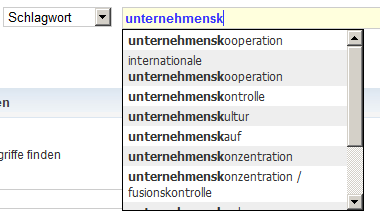 Schlagwörter Vorschläge